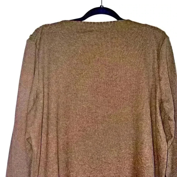 Rafaella Sz XL Asymmetrical Sweater Office Party Lightweight Gold Buttons - Picture 11 of 16